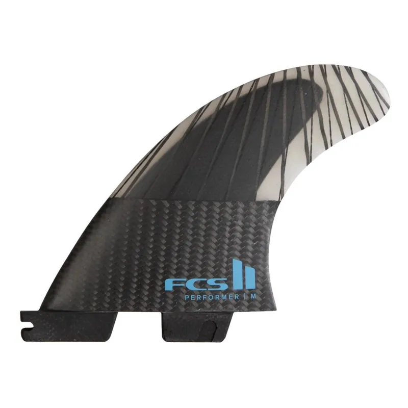 Angebot FCS 2 Performer PC Carbon Tri Fins (M) Tranquil Blue