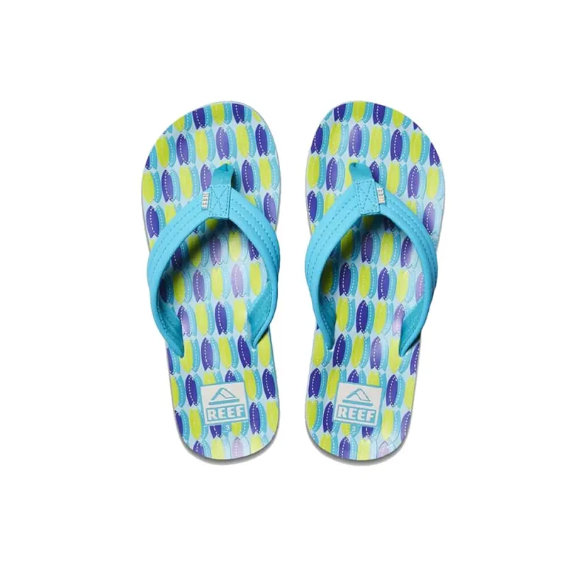 reef Kids Ahi Zehentrenner Blue Fish 4 (EU 35) Schnäppchen