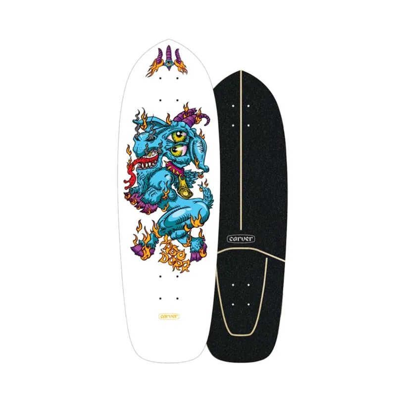 Wochenendangebot Carver Skateboards Yago Fire Goat 30.75" Surfskate Deck