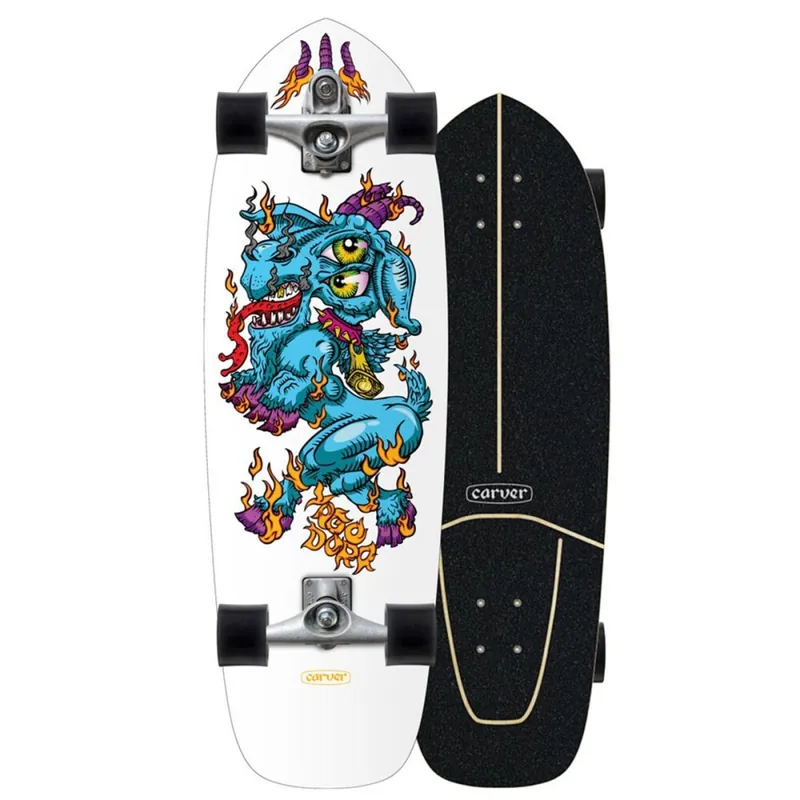 Letzte Chance Carver Skateboards Yago Fire Goat 30.75" Surfskate Komplettboard C7