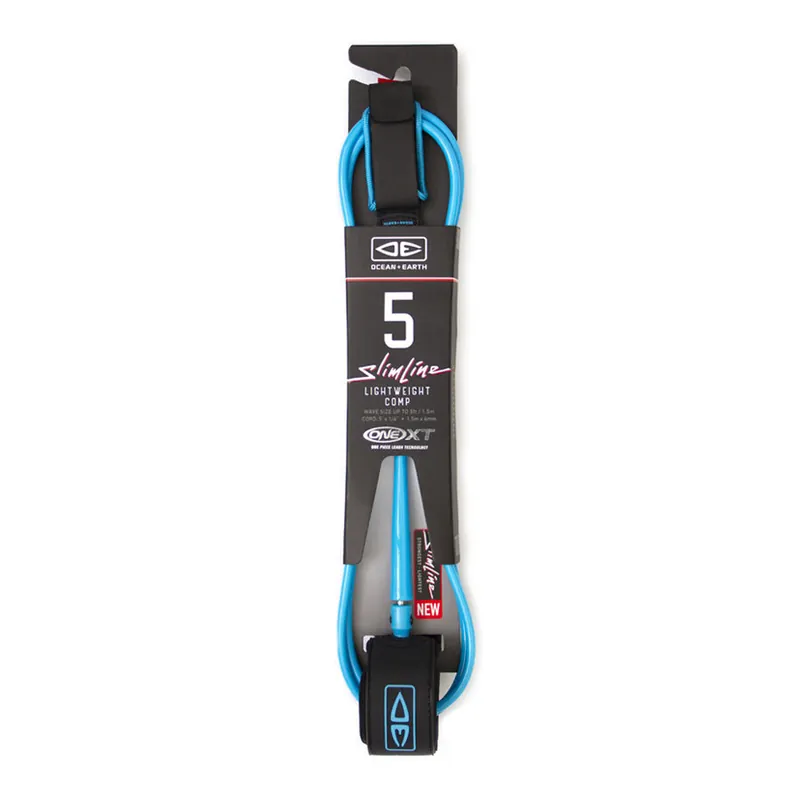 Ocean & Earth One XT Slim Line Ultra-Light Pro Leash 5'0" Abverkauf