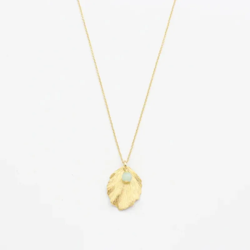 Beliebt Jewelberry Kette Hazel Leaf vergoldet