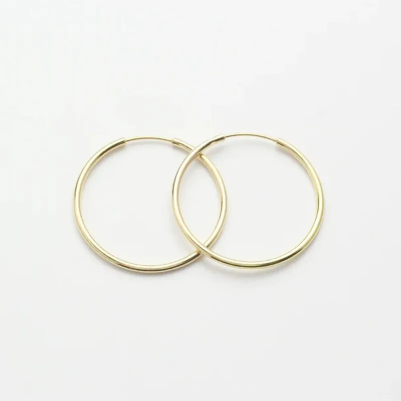 Jewelberry Kreole Basic Hoop M vergoldet Aktuell