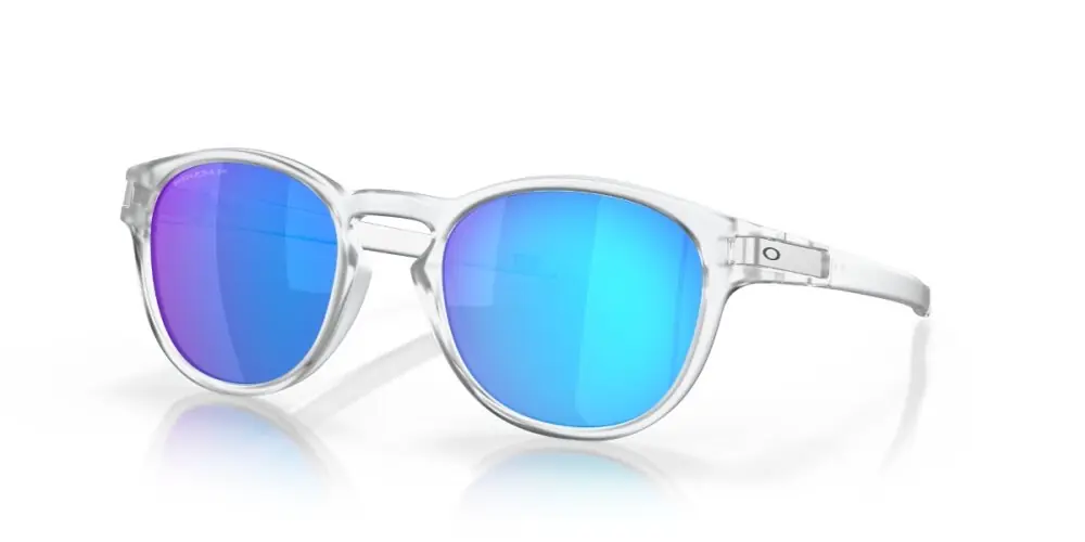 Finale Aktion Oakley Latch Sonnenbrille Matte Clear Prizm Sapphire Polarized