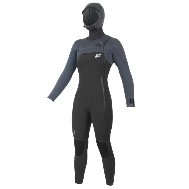 Sonderaktion Soöruz Guru+ Hood Girl Oysterprene 6/5/4 FZ Frauen Neoprenanzug Black XLS (13)