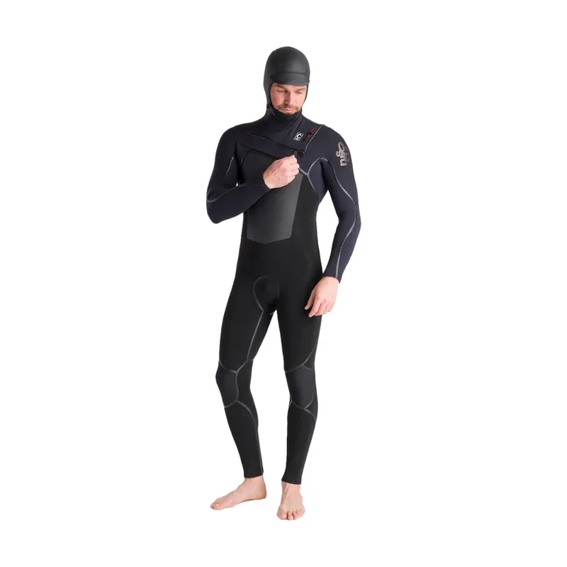 Wochenendangebot C-Skins NuWave Wired+ Hooded Steamer 6/5 Neoprenanzug Black LT