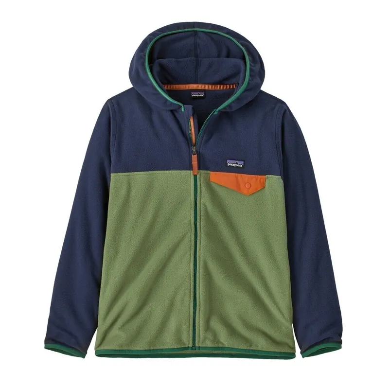 Sonderangebot Patagonia K's Micro D Snap-T Jacke Terrain Green XL (14, 156cm)