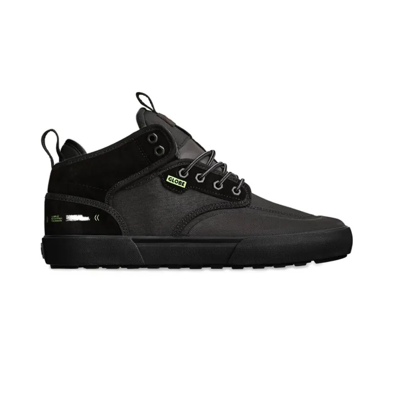 Globe Schuh Motley Mid Black Lime Summit US 11.5 (45) Versand Am Gleichen Tag