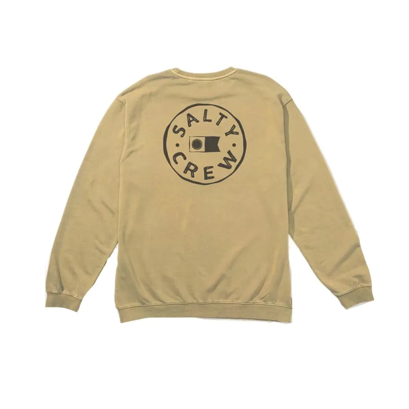 Salty Crew Watermark Vintage Crew Fleece Khaki L Zertifiziert