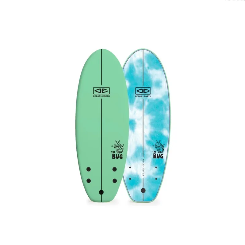 Letzte Chance Ocean & Earth The Bug 4'0" Mini Softboard Spearmint