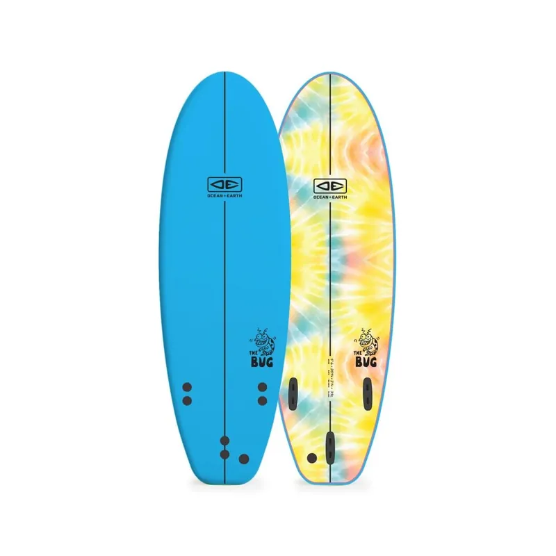 Ocean & Earth The Bug 5'6" Mini Softboard Blue Finale Aktion