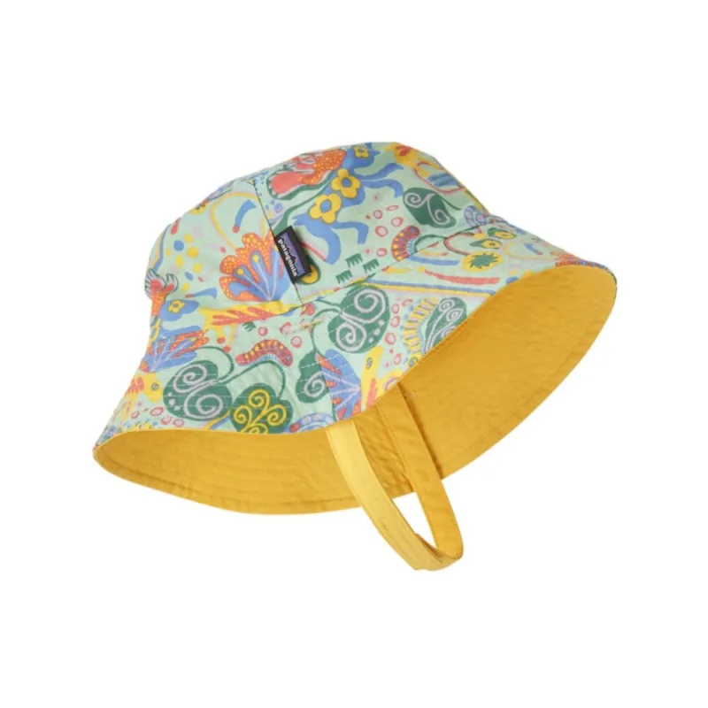 Kracherpreis Patagonia Baby Sun Bucket Hat Meadow Moose: Rinsed Green