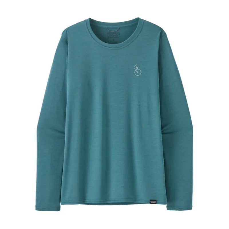 Direkt Vom Hersteller Patagonia W's L/S Cap Cool Daily Graphic Shirt-Waters Wetland Blue S