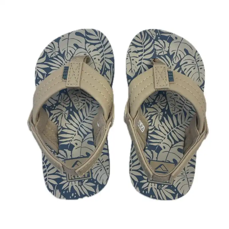 reef Little AHI Kids Zehentrenner Blue / Tan Palm US3 - EU 19 Angebot