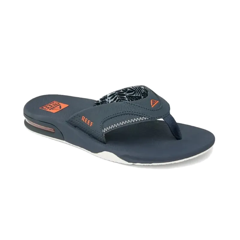 reef Fanning Zehentrenner Navy / Orange Tropic US 11 (44) Beliebt