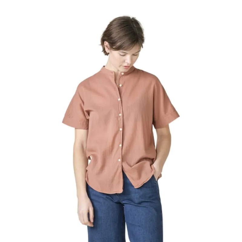 Klitmoller Collective Mille SS Shirt Burnt Sienna Expressversand