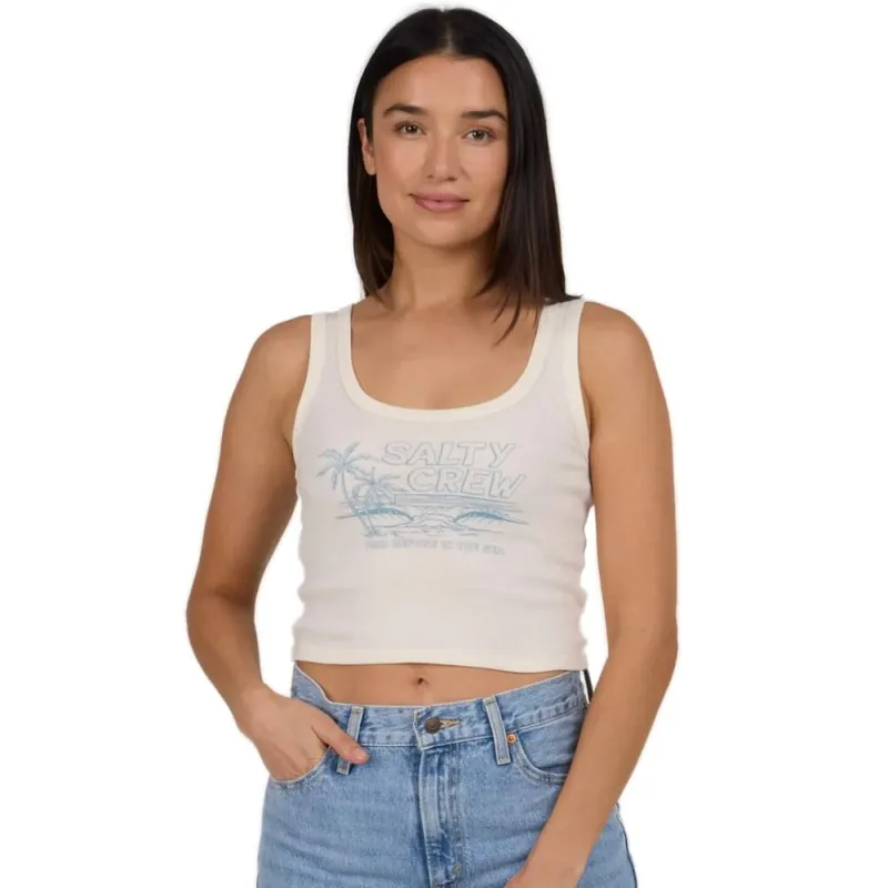 Salty Crew A Frame Tank Top Off White XS Bestseller