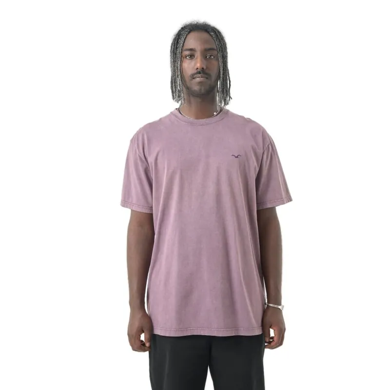 Cleptomanicx Boxy Tee Ligull Washed Plum Perfect S Neuheit