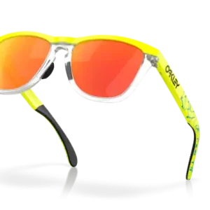 Neuheit Oakley Frogskins Range Sonnenbrille Tennis Ball Yellow Prizm Ruby