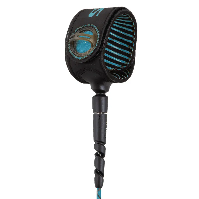 Günstig FCS Surfboard Leash Freedom Helix All Round 6'0" Tranquil Blue / Black