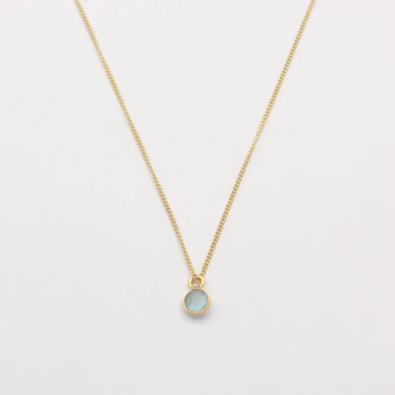 Markenware Jewelberry Kette Briolette Azur 40cm vergoldet
