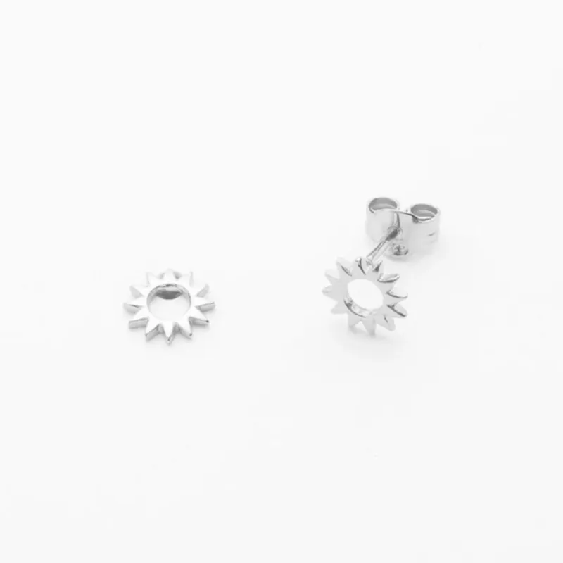 Meistverkauft Jewelberry Stecker Tiny Sun Silber