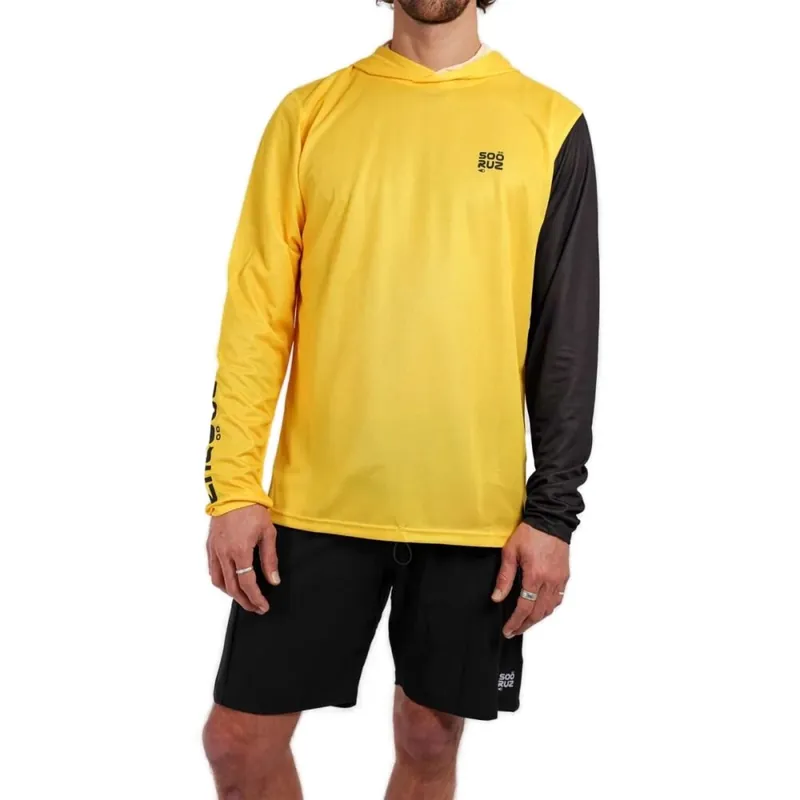 Online Kaufen Soöruz M Sun Protect Tee LS Hood Mantas Yellow