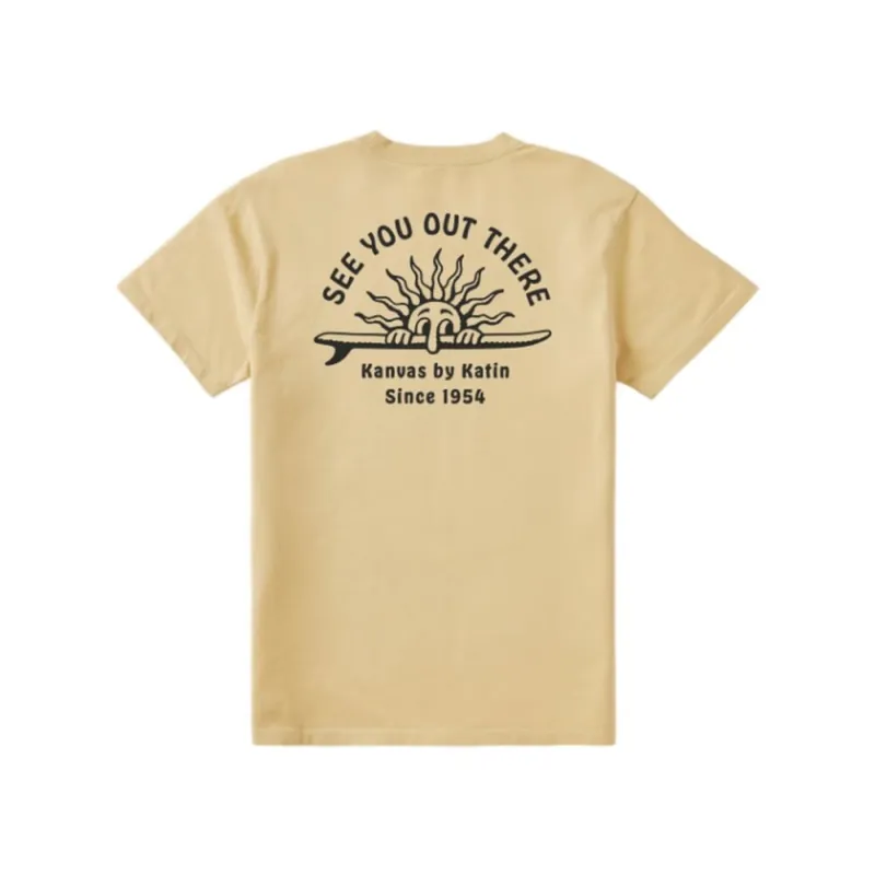 Katin Boys Sunny Tee Butter Sand Wash S Preis Gesenkt