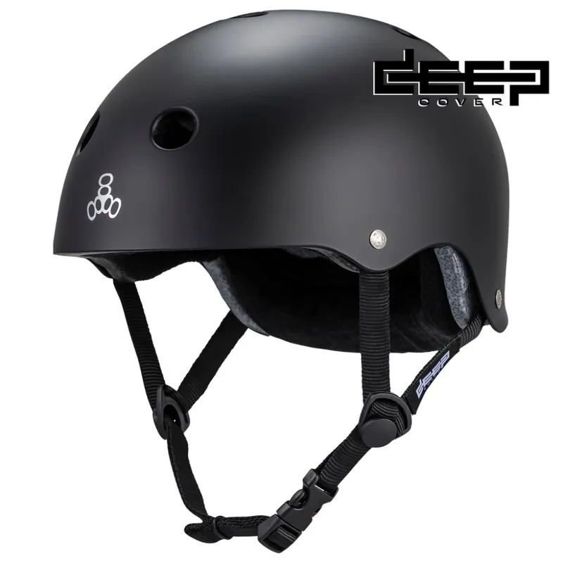Triple 8 Deep Cover Skatehelm Black S/M (53-57cm) Jetzt Kaufen