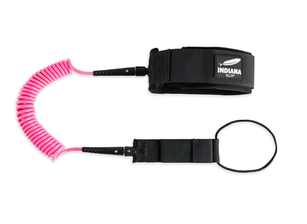 Neu Indiana Coil Leash SUP pink