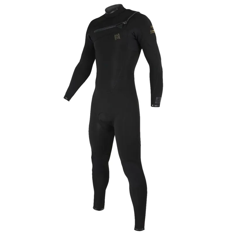 Jetzt Kaufen Soöruz Fighter Chestzip 4/3 Neoprenanzug Organic Oysterprene Black MT