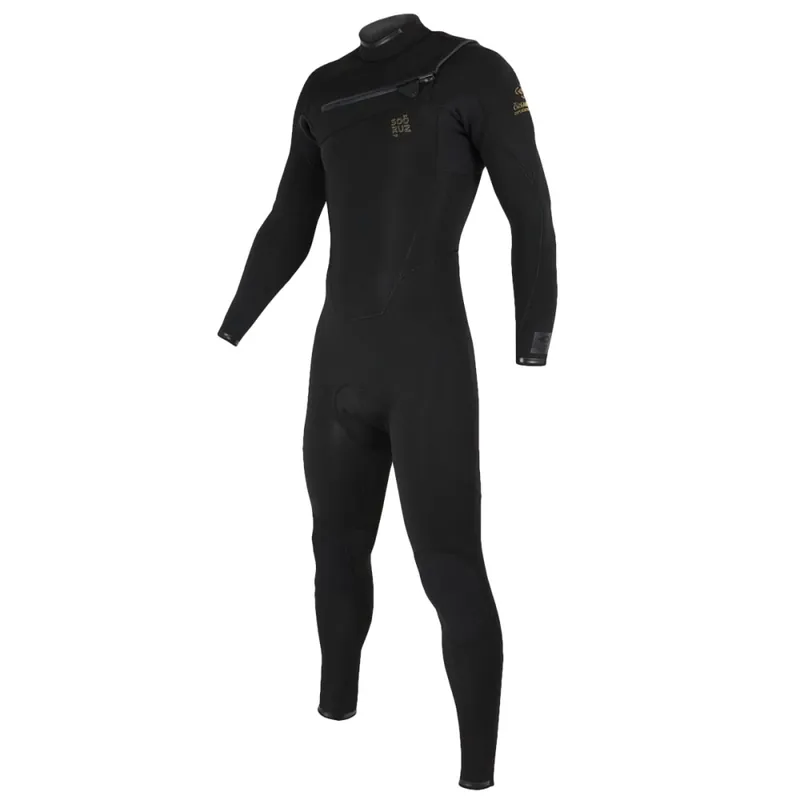 Letzte Chance Soöruz Fighter Chestzip 4/3 Neoprenanzug Organic Oysterprene Black L