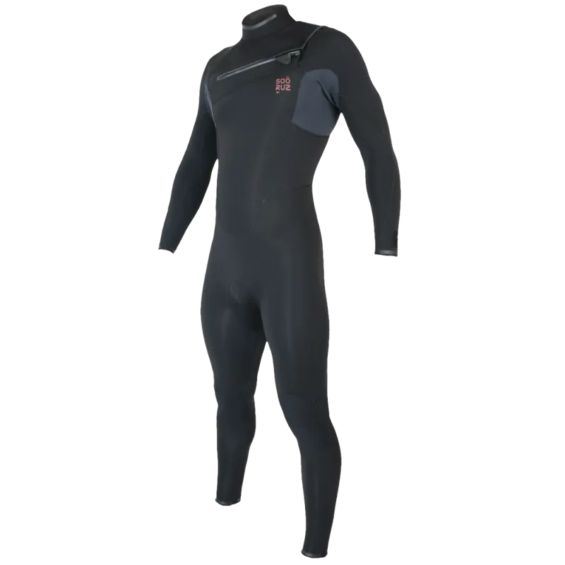 Soöruz Fighter Chestzip 4/3 Neoprenanzug Organic Oysterprene Black XL 2025 Markenware