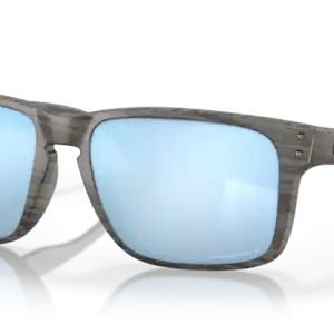 Neu Oakley Holbrook XL Sonnenbrille Woodgrain Prizm Deep Water Polarized