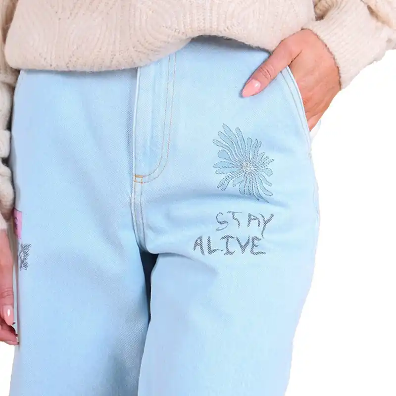 Preisknaller Oxbow Women Denim Hose Light Blue