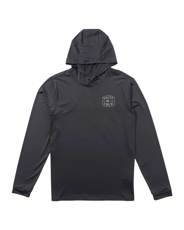 Bestpreis Salty Crew Capitals Hooded Sunshirt Charcoal