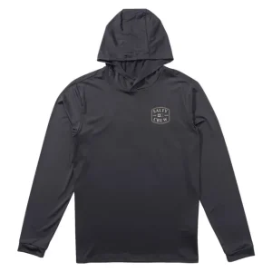 Salty Crew Capitals Hooded Sunshirt Charcoal M Markenprodukt