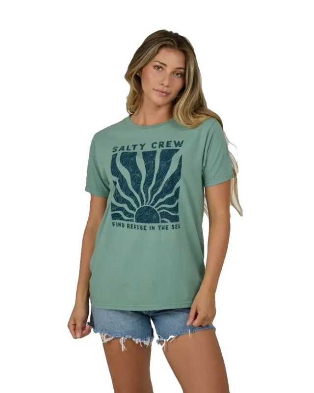 Salty Crew T-Shirt Perfect Set B.F Tee Sage S Top-Angebot