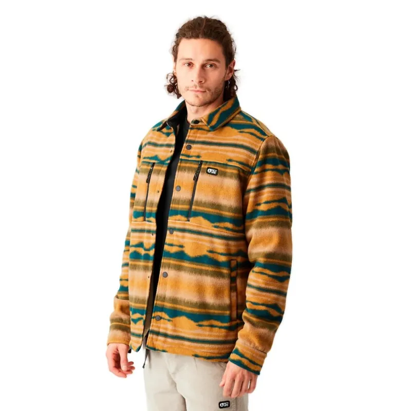 Sonderaktion Picture Organic Clothing Bemidji Shirt Jacket Geomatric Stripes S