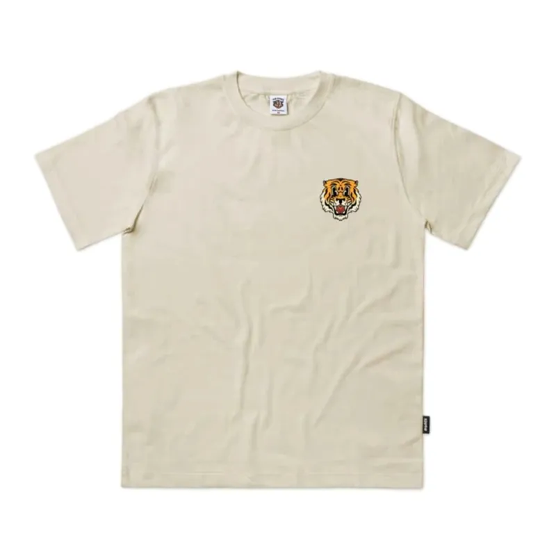 The Dudes Tiger Bear Classic Premium T-Shirt Almond Milk XL Knallerangebot