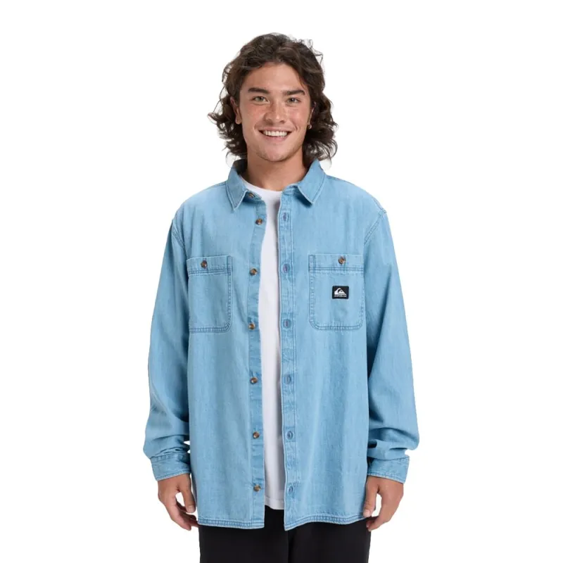 Mega-Angebot Quiksilver Bozeman Denim LS Shirt Flint Stone