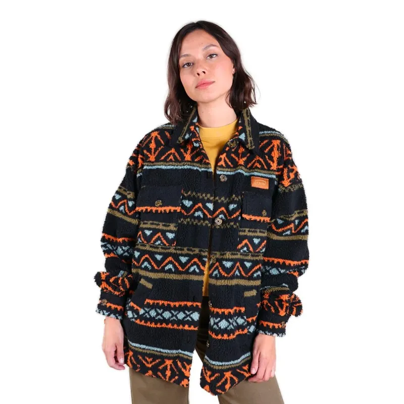 Oxbow Homey Sherpa Fleece Hemd Jacke Noir M Heißes Angebot