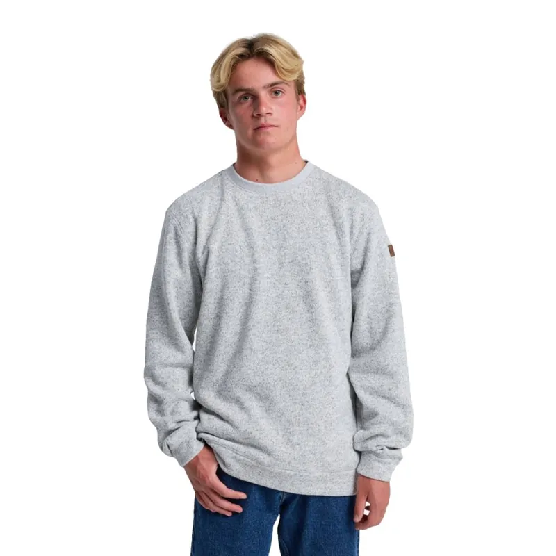 Markenware Quiksilver Keller Crew Pullover Light Grey Heather