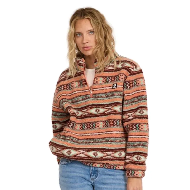 Letzte Chance Sisstrevolution Smooth Sherpa Fleece Pullover Canyon Rose S
