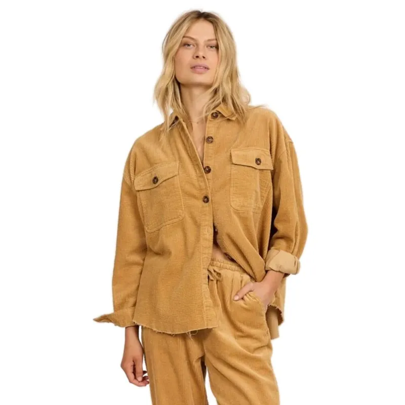 Sisstrevolution After Hours Cord Shacket Rattan S Sale