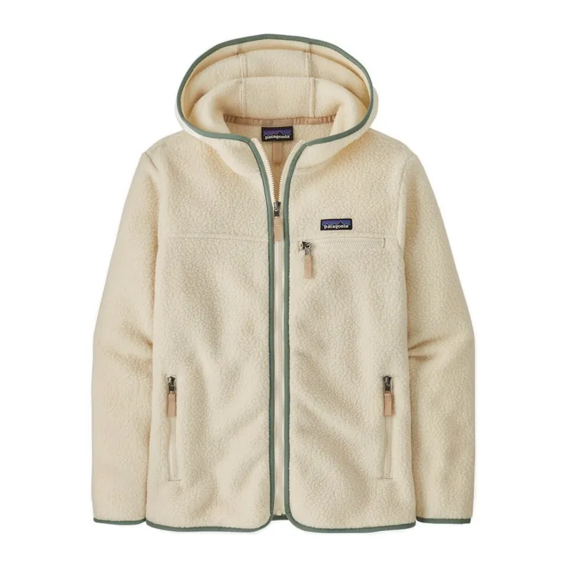 Patagonia W´s Retro Pile Hoody Natural Ellwood Green L Nur Heute