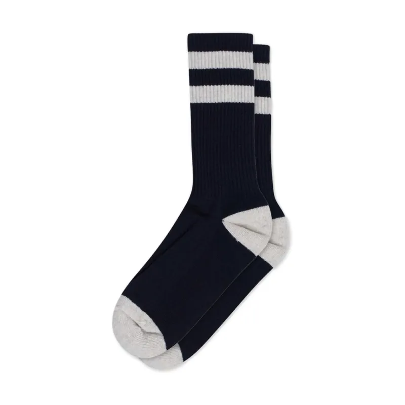 Expressversand Klitmoller Striped Merino Socks Navy/ Pastel Grey 42-45