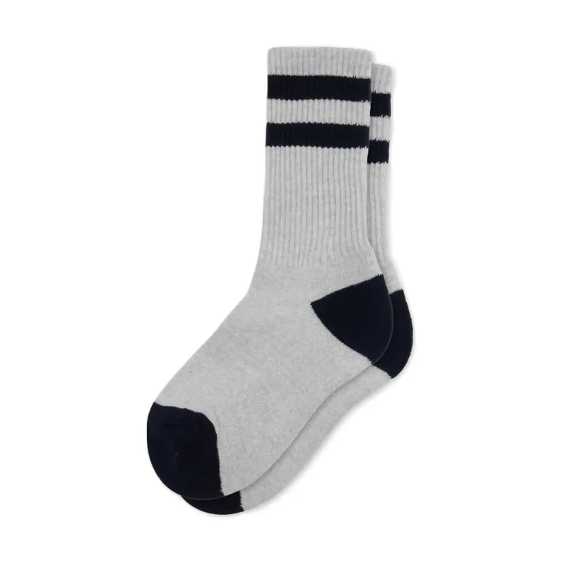 Klitmoller Striped Merino Socks Pastel Grey/Navy 42-45 Knallerangebot