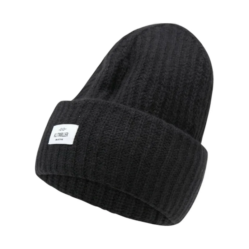 Echt Klitmoller Collective Wide Rib Beanie Black