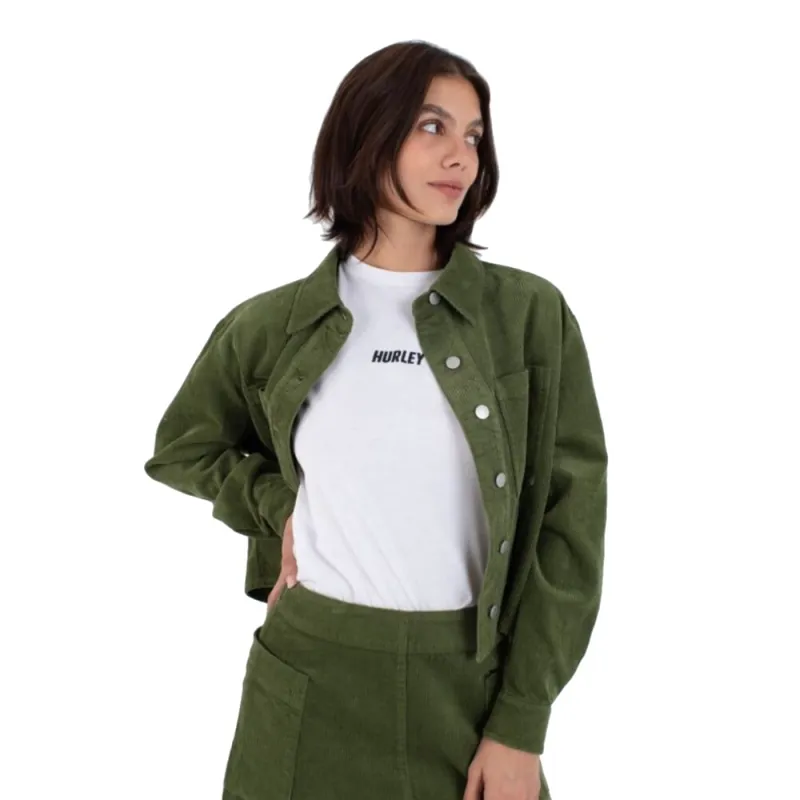 Preiswert Hurley Womens Rematch Overshirt Jacket Agave Green M